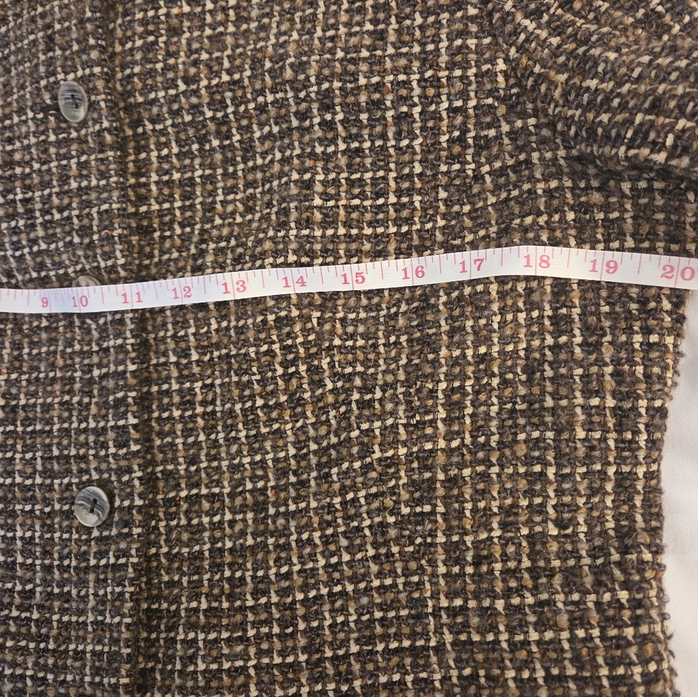 Rena Rowan Wool Blend Tweed Lined Jacket Size 12 - Picture 5 of 5